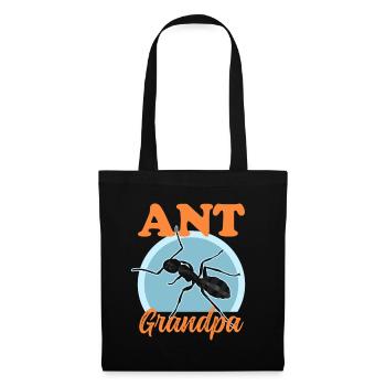 Fourmis Grand-père Fourmilière Formicarium Cadeau - Sac en tissu - noir - Devant