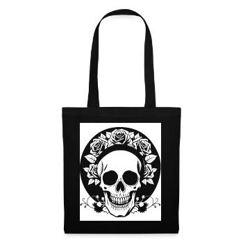 Horror Skull Skull Art Skull Gothic Heavy Metal - Tote Bag - black - Front