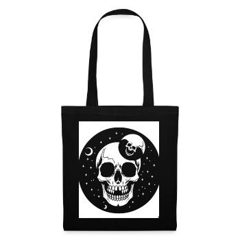 Horror Skull Skull Art Skull Gothic Heavy Metal - Tote Bag - black - Front