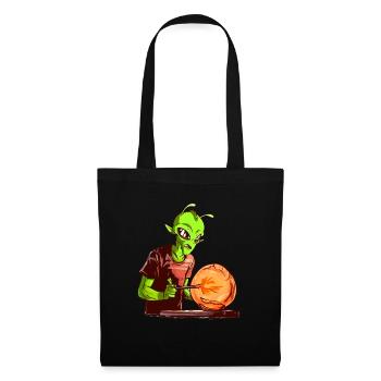 Alien als Glasbläser - Glasblasen Glasbläser - Stoffbeutel - Schwarz - Vorne