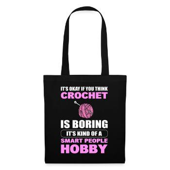 Crochet Hobby Crochet - Sac en tissu - noir - Devant