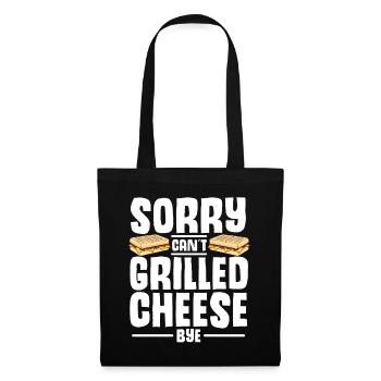 Love Grilled Cheese Men Women - Stoffbeutel - Schwarz - Vorne