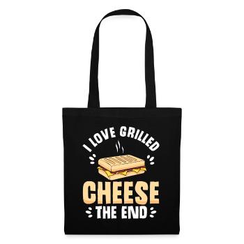 Love Grilled Cheese Men Women - Stoffbeutel - Schwarz - Vorne