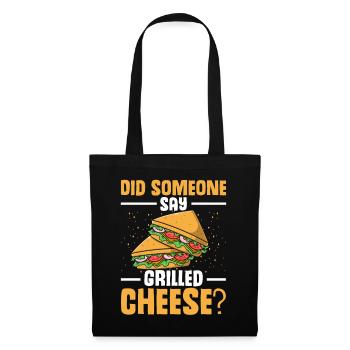 Love Grilled Cheese Men Women - Stoffbeutel - Schwarz - Vorne