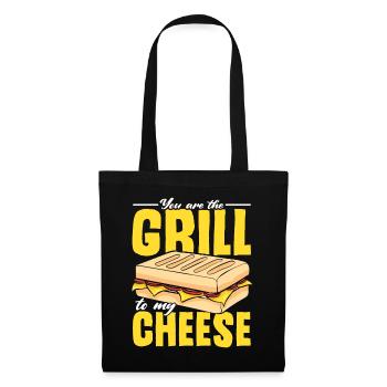 Amour Fromage Grillé Hommes Femmes - Sac en tissu - noir - Devant