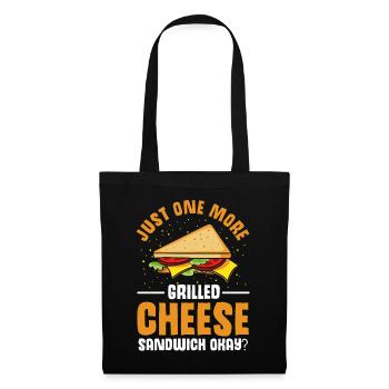 Love Grilled Cheese Men Women - Stoffbeutel - Schwarz - Vorne
