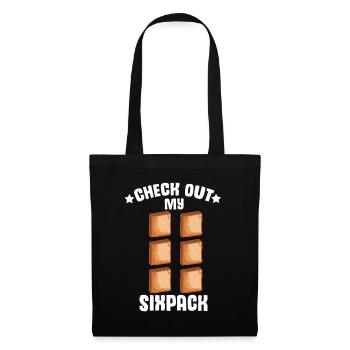 Drôle de vêtements de cuisson au pain aux bananes - Sac en tissu - noir - Devant