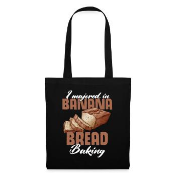 Drôle de vêtements de cuisson au pain aux bananes - Sac en tissu - noir - Devant