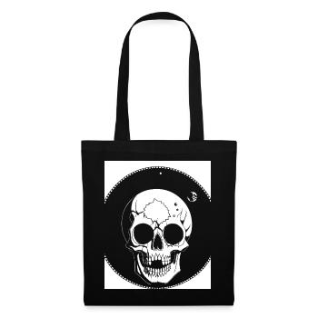 Horreur Crâne Crâne Art Crâne Gothique Heavy Metal - Sac en tissu - noir - Devant
