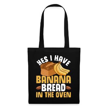 Drôle de vêtements de cuisson au pain aux bananes - Sac en tissu - noir - Devant