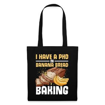 Drôle de vêtements de cuisson au pain aux bananes - Sac en tissu - noir - Devant