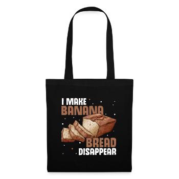 Drôle de vêtements de cuisson au pain aux bananes - Sac en tissu - noir - Devant