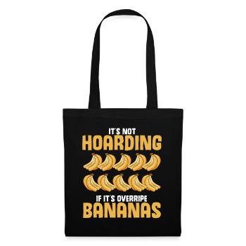 Drôle de vêtements de cuisson au pain aux bananes - Sac en tissu - noir - Devant