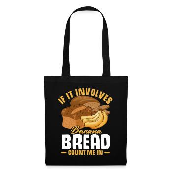 Drôle de vêtements de cuisson au pain aux bananes - Sac en tissu - noir - Devant