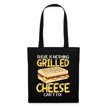 Love Grilled Cheese Men Women - Stoffbeutel - Schwarz - Vorne