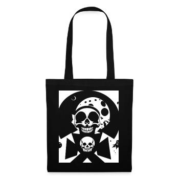 Horror Skull Skull Art Skull Gothic Heavy Metal - Tote Bag - black - Front
