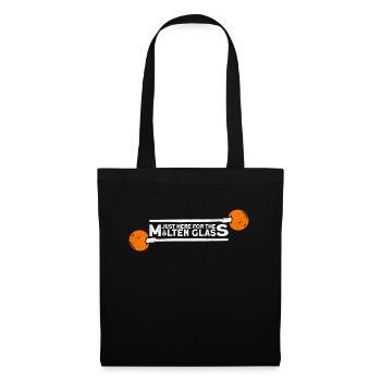 Seulement ici pour le verre fondu - soufflage de verre - Sac en tissu - noir - Devant