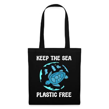 Keep The Sea Plastic Free Marine Scientist - Tote Bag - black - Front