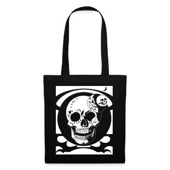 Horror Skull Skull Art Skull Gothic Heavy Metal - Tote Bag - black - Front