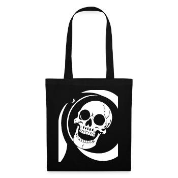 Horreur Crâne Crâne Art Crâne Gothique Heavy Metal - Sac en tissu - noir - Devant