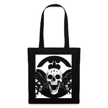 Horror Skull Skull Art Skull Gothic Heavy Metal - Tote Bag - black - Front