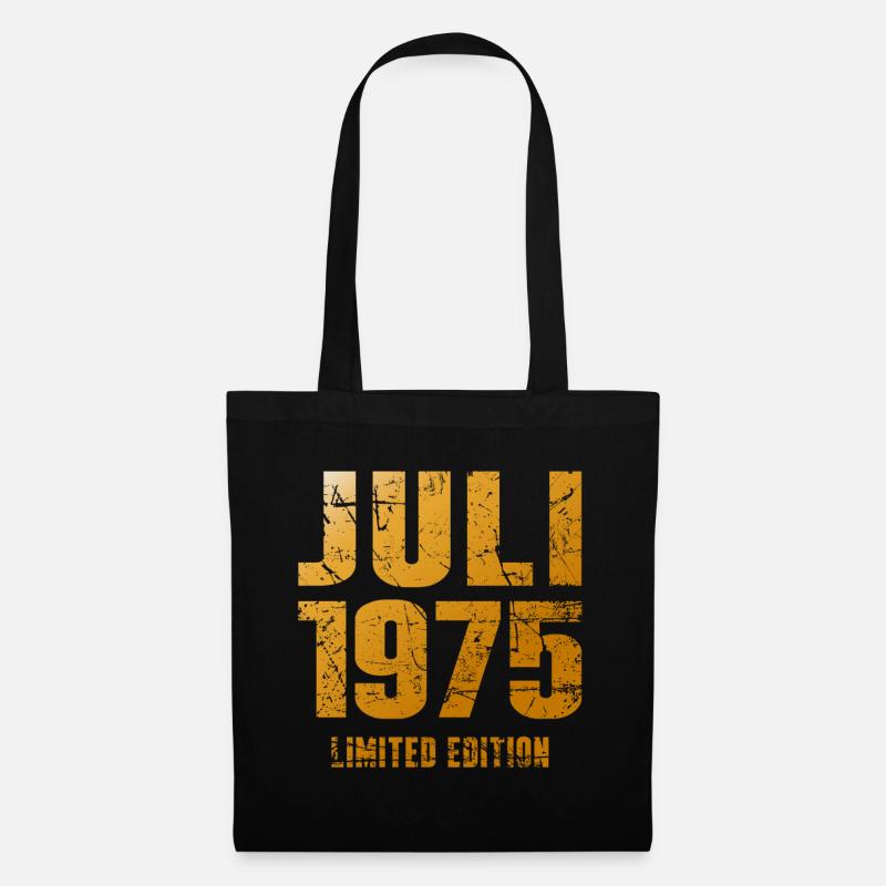 Legendär Seit Juli 1975 Geburtstag Geschenk - Stoffbeutel - Schwarz