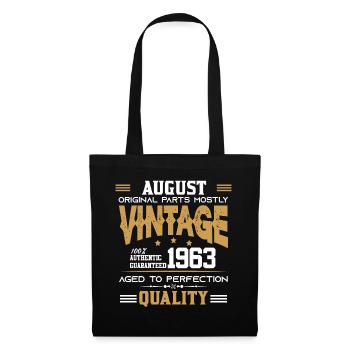 Vintage Aged To Perfection August 1963 - Tote Bag - black - Front