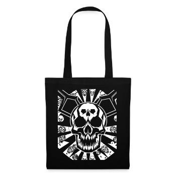 Horreur Crâne Crâne Art Crâne Gothique Heavy Metal - Sac en tissu - noir - Devant
