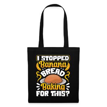 Drôle de vêtements de cuisson au pain aux bananes - Sac en tissu - noir - Devant