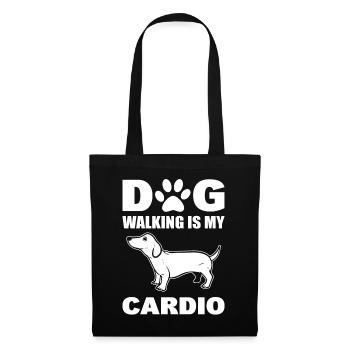Dog Walking Is My Cardio Hund - Tote Bag - black - Front