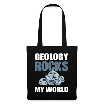 La géologie berce mon collectionneur de pierres du monde - Sac en tissu - noir - Devant