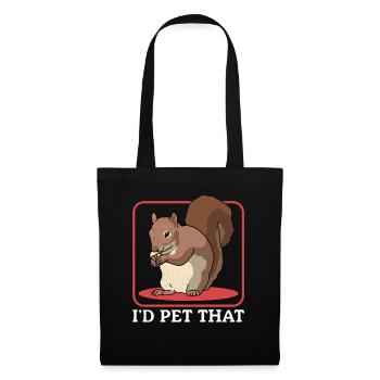 Cute Squirrel Grey Squirrel Squirrel Gift - Tote Bag - black - Front