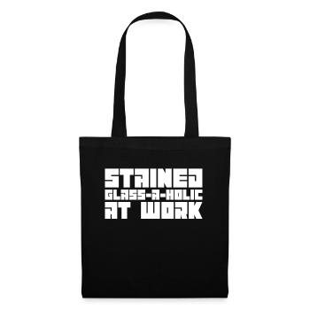 Vitrail A-Holic au travail - - Sac en tissu - noir - Devant
