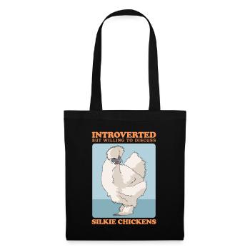 Silk Chicken Silkie Chickens Silk Chickens Gift - Tote Bag - black - Front