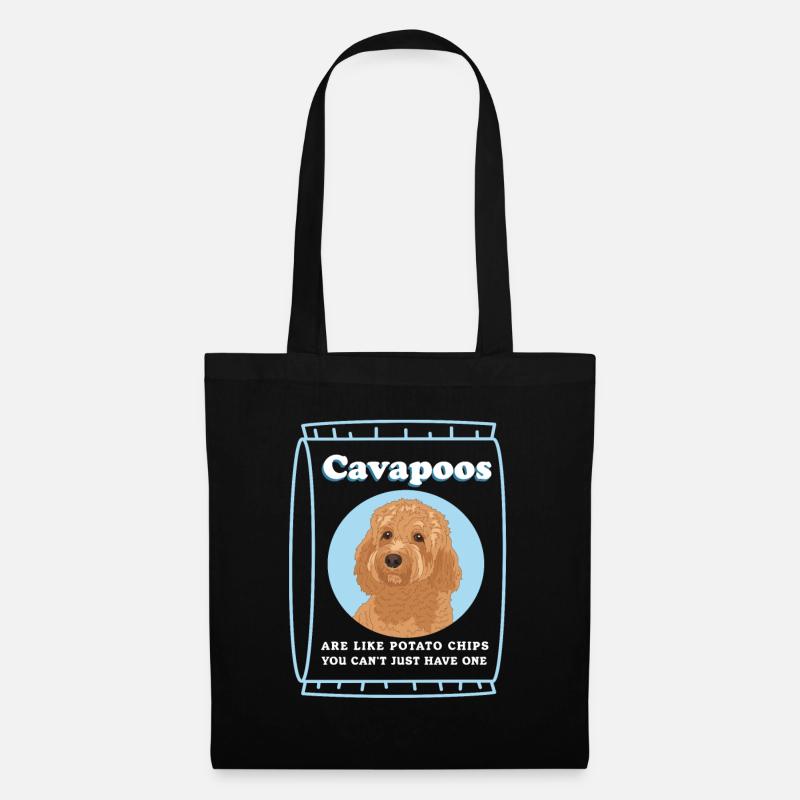 Cavapoo Hund | Cavoodle Hundebesitzer Geschenk - Stoffbeutel - Schwarz