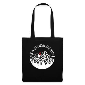 On the hunt for geocaches - Geocaching Geocacher - Tote Bag - black - Front