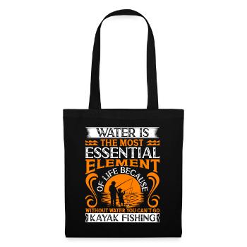 Fishing Kayak Paddling - Tote Bag - black - Front