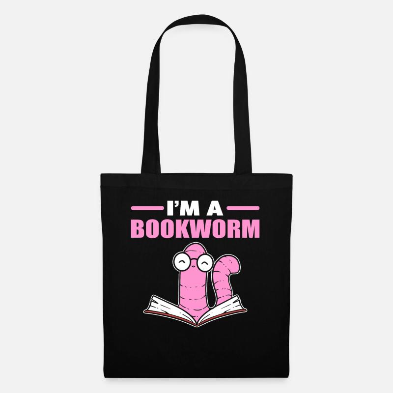 I'm A Bookworm Buchliebhaber - Stoffbeutel - Schwarz