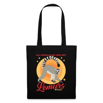 Lemurs Ring-tailed lemur Ringtail Lemure Gift - Tote Bag - black - Front