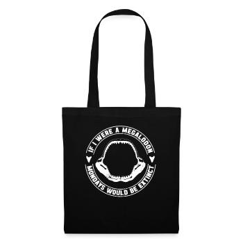 Megalodon Shark Saying Funny Kids - Tote Bag - black - Front