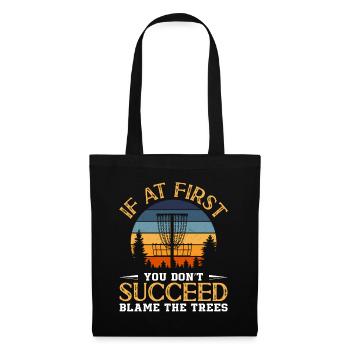 Disc Golfer hit Trees and Curse - Tote Bag - black - Front