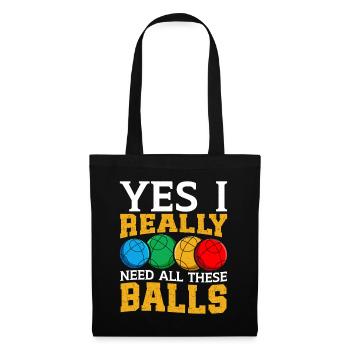 Funny Bocce Game - Tote Bag - black - Front