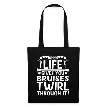 Twirler When Life Gives You Bruises Twirl It - Tote Bag - black - Front
