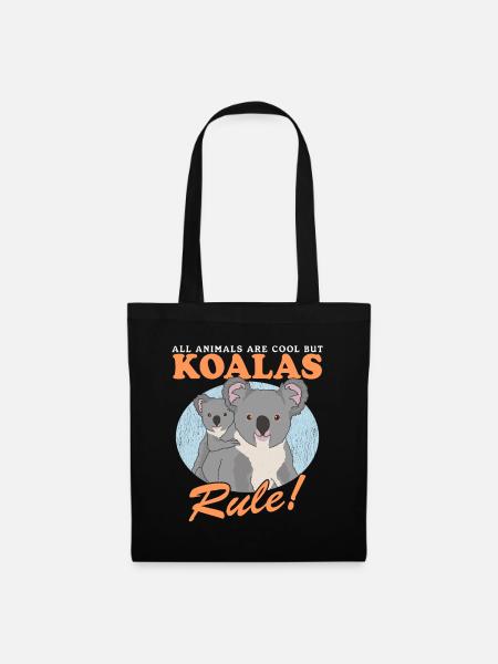 Koala Koalabären Koalabär Koalas Geschenk - Stoffbeutel - Schwarz