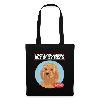 Cavapoo Dog | Cavoodle Dog Owner Gift - Tote Bag - black - Front