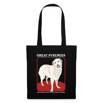 Chien de montagne des Pyrénées | Cadeau du propriétaire de chien - Sac en tissu - noir - Devant