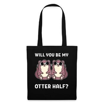 Will You Be My Other Half Zoologe - Stoffbeutel - Schwarz - Vorne