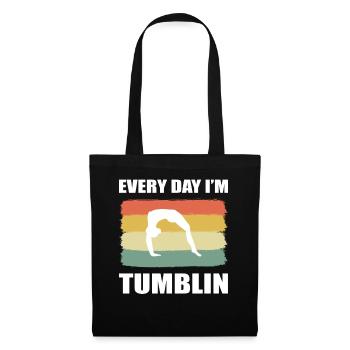 Every Day I'm Tumblin Turner Trainer - Stoffbeutel - Schwarz - Vorne