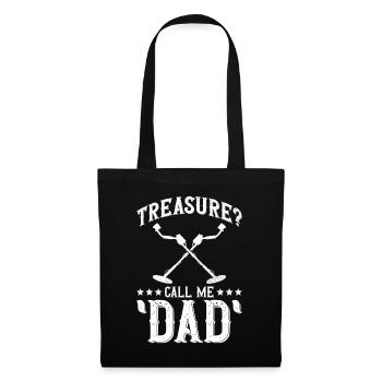 Metal Detector Treasure Hunt Daddy Detectorist - Tote Bag - black - Front