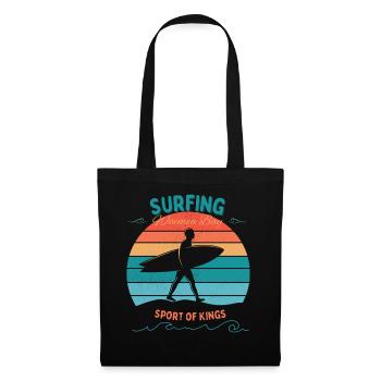 Surfing- Sport of Kings - Stoffbeutel - Schwarz - Vorne